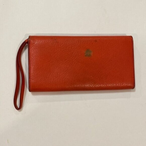 Fossil orange pebbled leather wallet - Picture 5 of 11